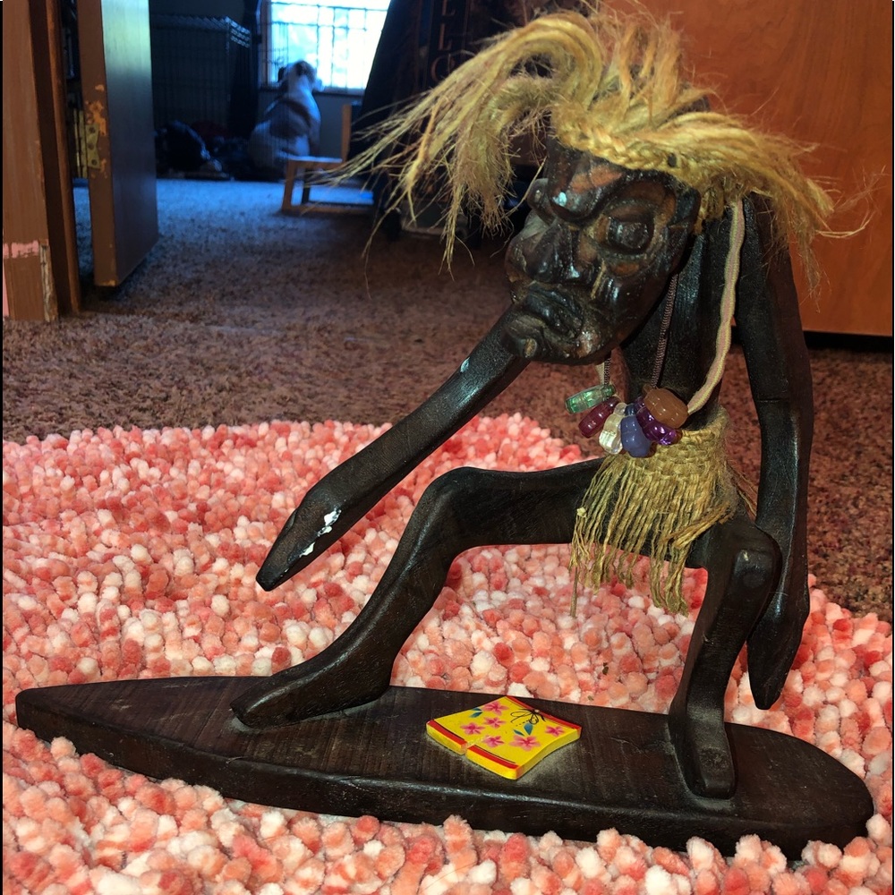 *** SOLD*** Cool Wooden Surfer Dude
